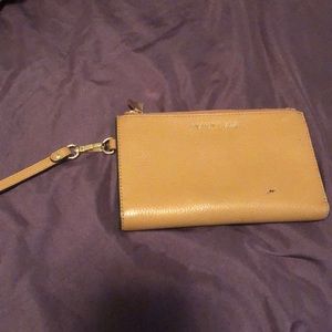 Tan Michael kors wallet/ clutch